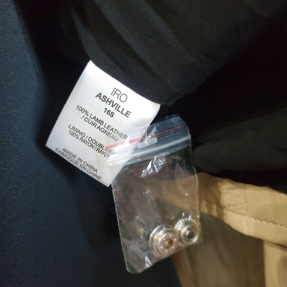 NWOT IRO Ashville Leather Moto Jacket - Picture 5 of 5